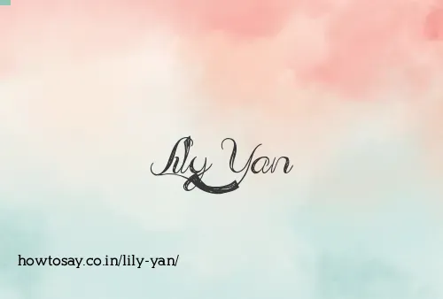 Lily Yan