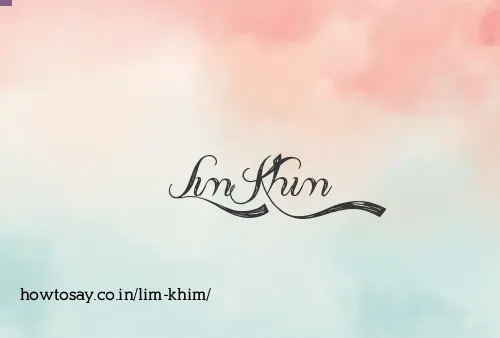 Lim Khim