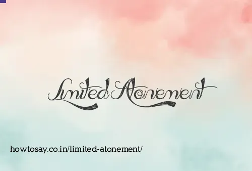 Limited Atonement