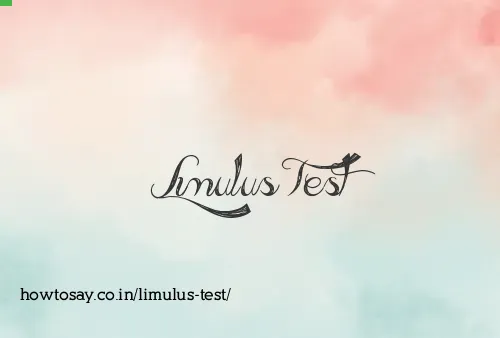 Limulus Test