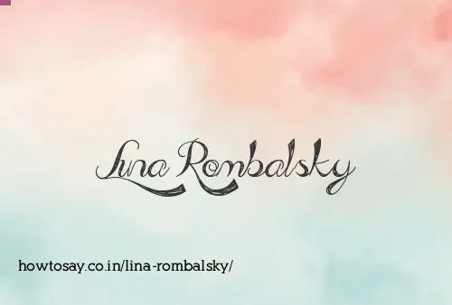 Lina Rombalsky