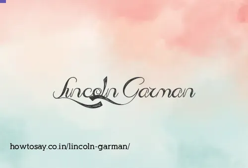 Lincoln Garman