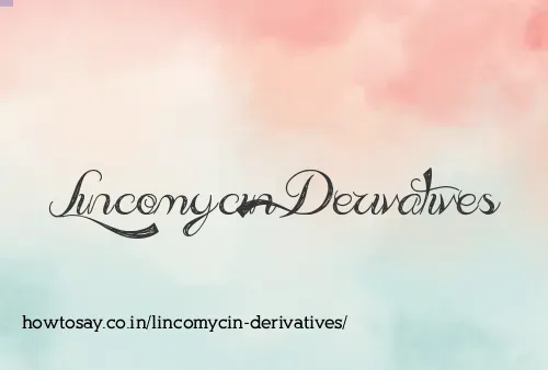 Lincomycin Derivatives