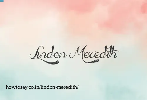 Lindon Meredith