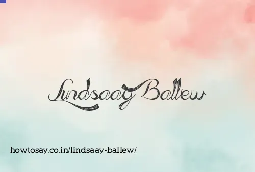Lindsaay Ballew