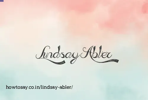 Lindsay Abler