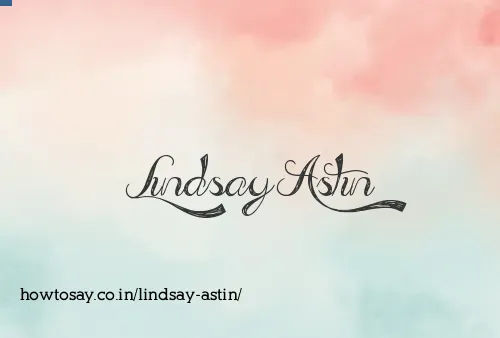 Lindsay Astin