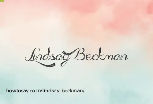 Lindsay Beckman