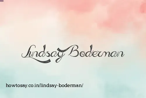 Lindsay Boderman