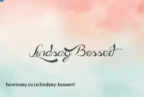 Lindsay Bossert