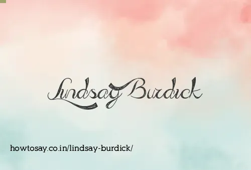 Lindsay Burdick