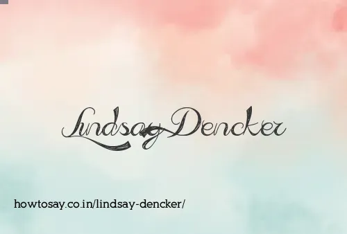 Lindsay Dencker