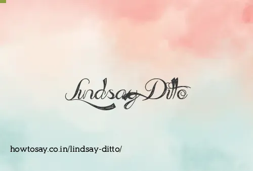 Lindsay Ditto