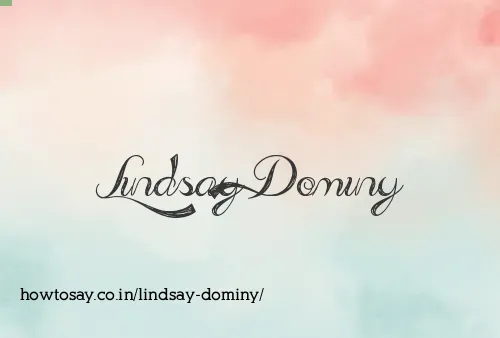 Lindsay Dominy