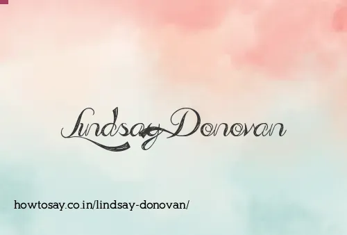 Lindsay Donovan