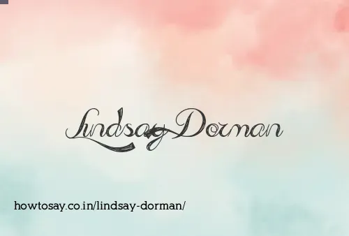 Lindsay Dorman