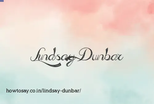 Lindsay Dunbar
