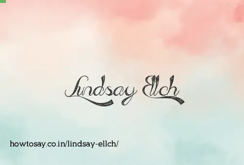 Lindsay Ellch