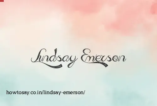 Lindsay Emerson