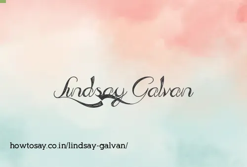 Lindsay Galvan