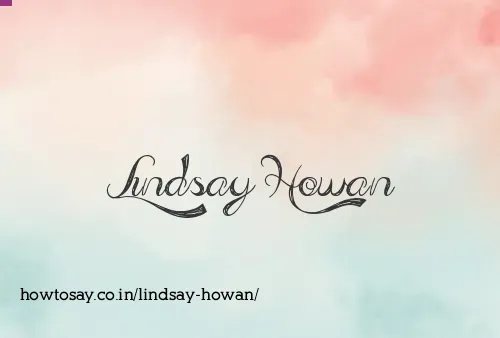Lindsay Howan