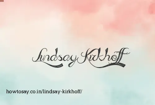 Lindsay Kirkhoff