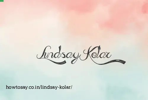 Lindsay Kolar