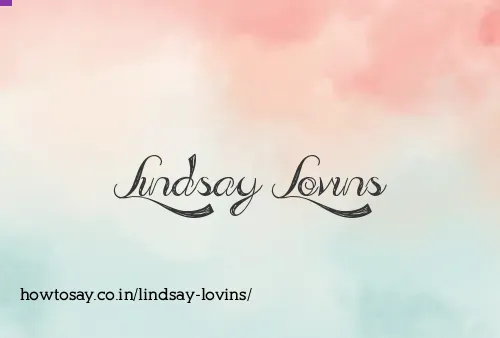 Lindsay Lovins