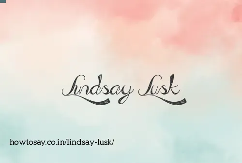 Lindsay Lusk