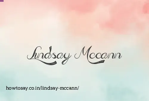 Lindsay Mccann