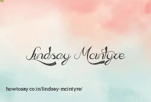 Lindsay Mcintyre
