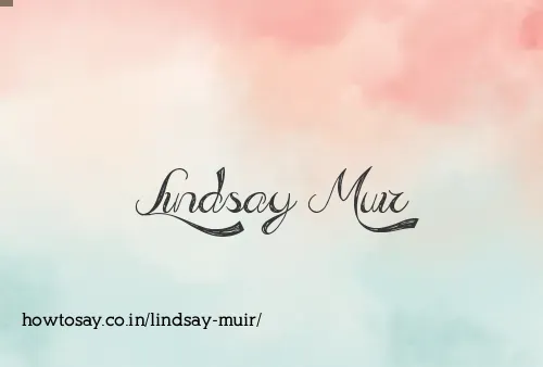 Lindsay Muir