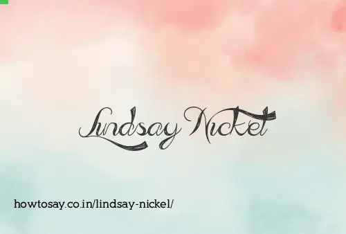 Lindsay Nickel
