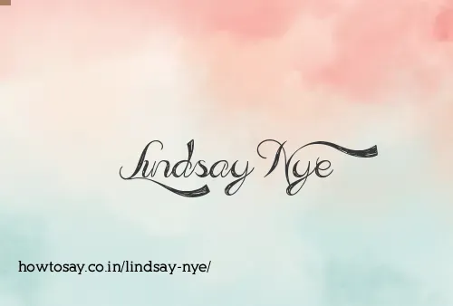 Lindsay Nye