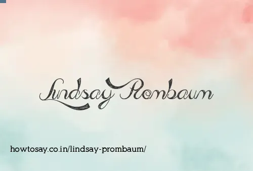 Lindsay Prombaum
