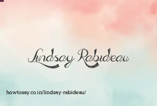 Lindsay Rabideau