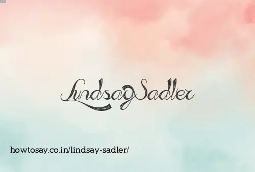Lindsay Sadler