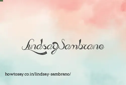 Lindsay Sambrano