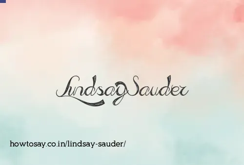 Lindsay Sauder