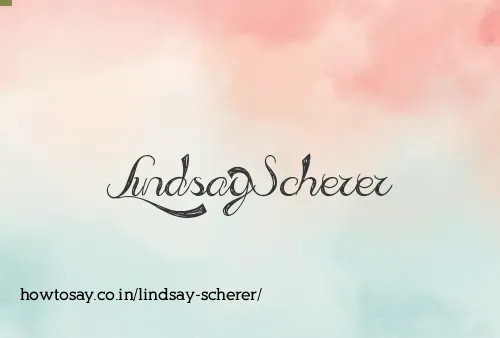 Lindsay Scherer
