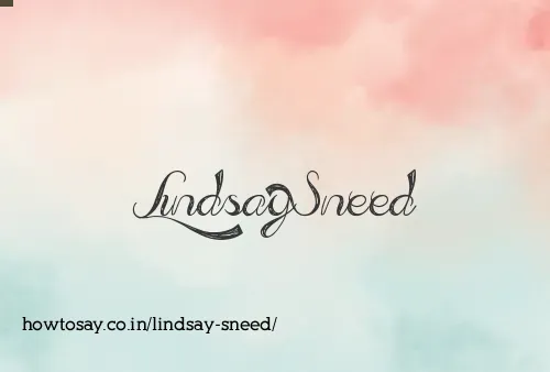 Lindsay Sneed