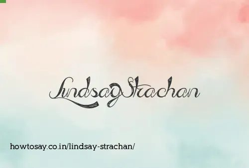 Lindsay Strachan