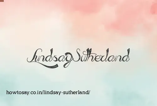 Lindsay Sutherland