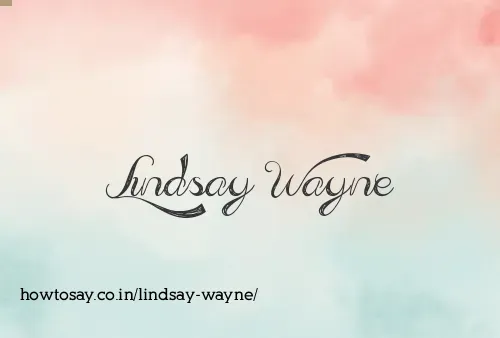 Lindsay Wayne