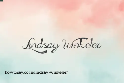 Lindsay Winkeler