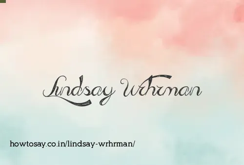 Lindsay Wrhrman