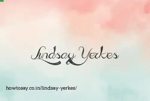 Lindsay Yerkes