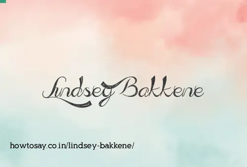 Lindsey Bakkene