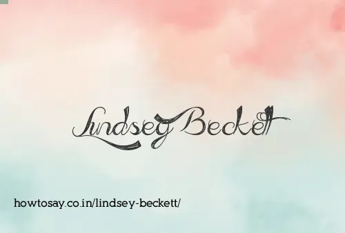 Lindsey Beckett