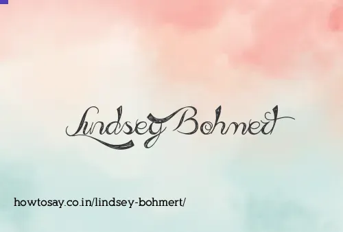 Lindsey Bohmert
